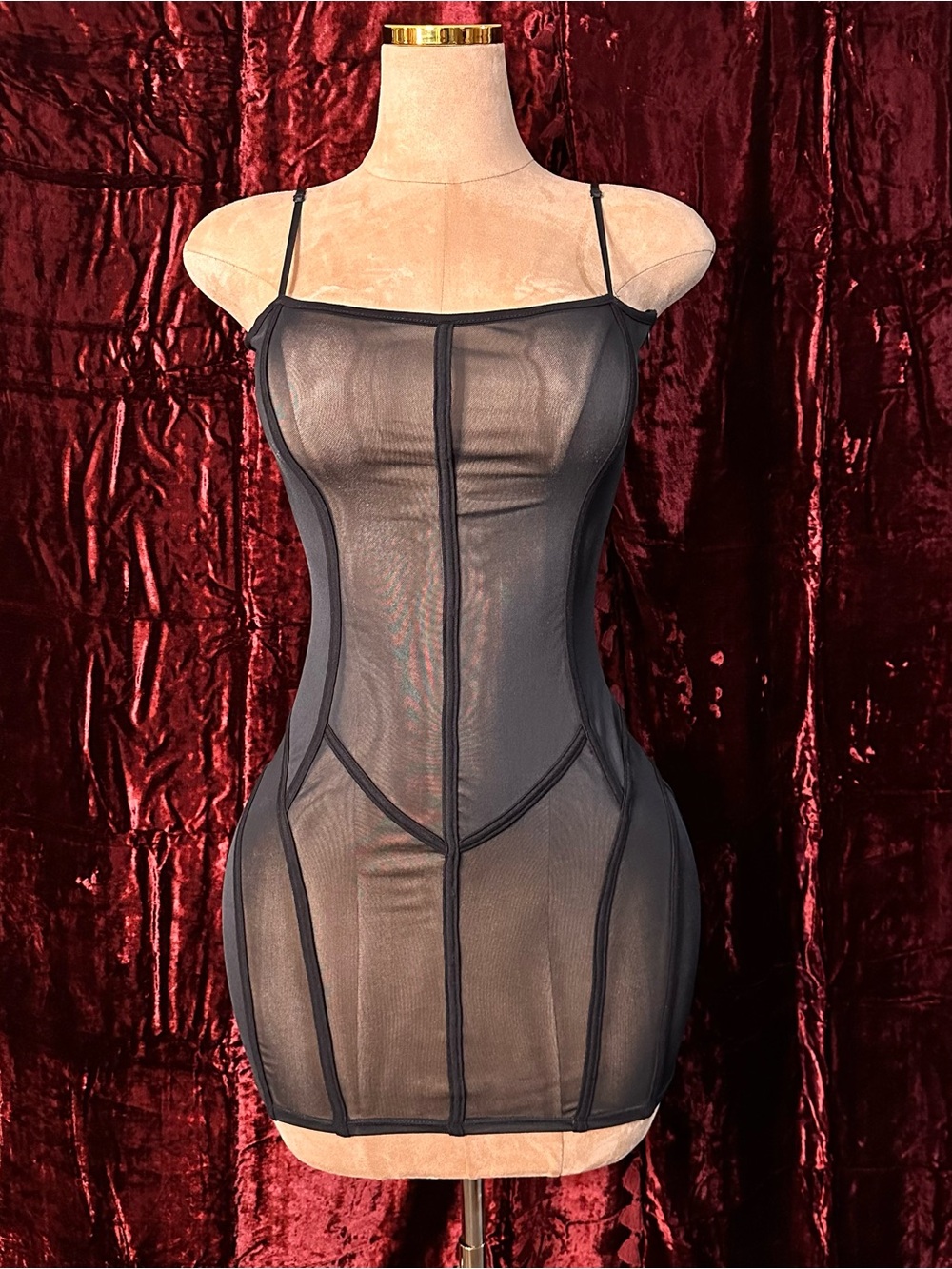 Dolls Kill Sheer Bodycon Mini Dress